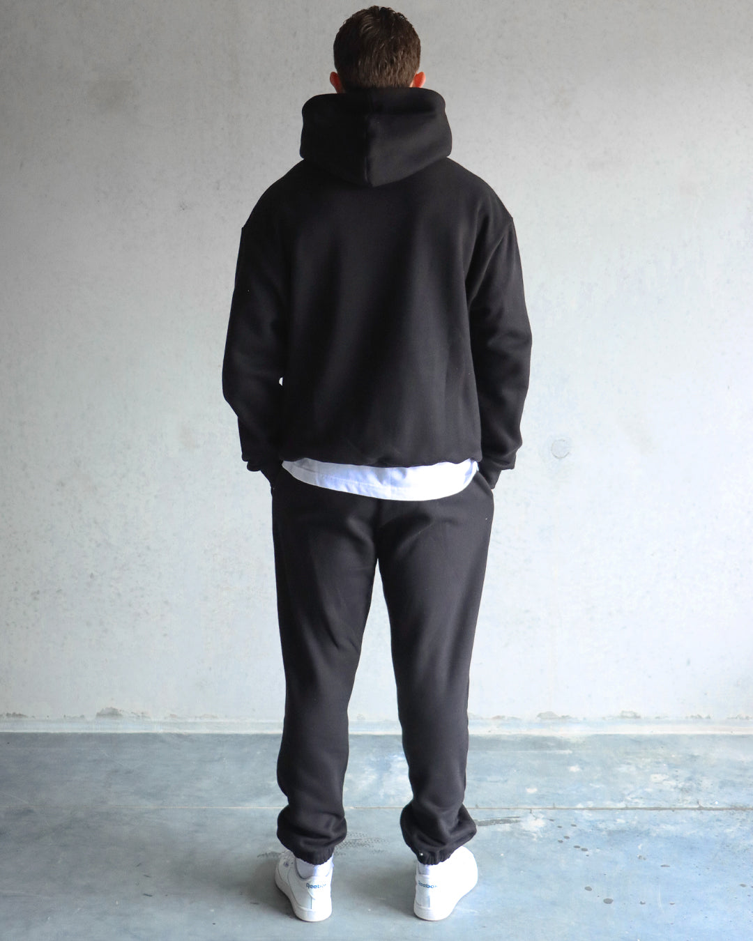 Sweat à capuche essentiel - Noir