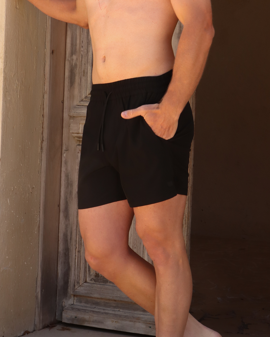 Stretch Swim Shorts - Black