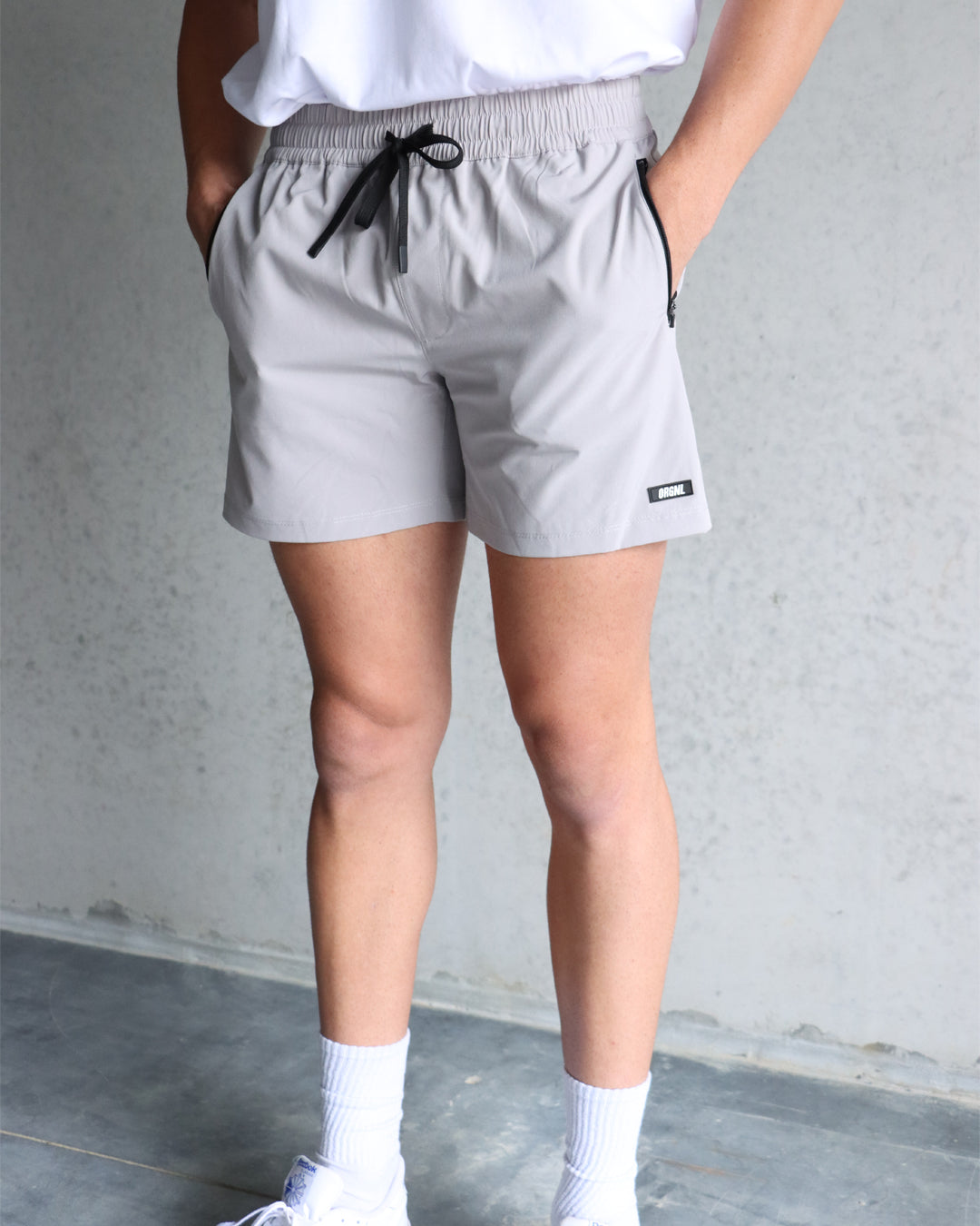 5" Hybrid Shorts - Light Grey