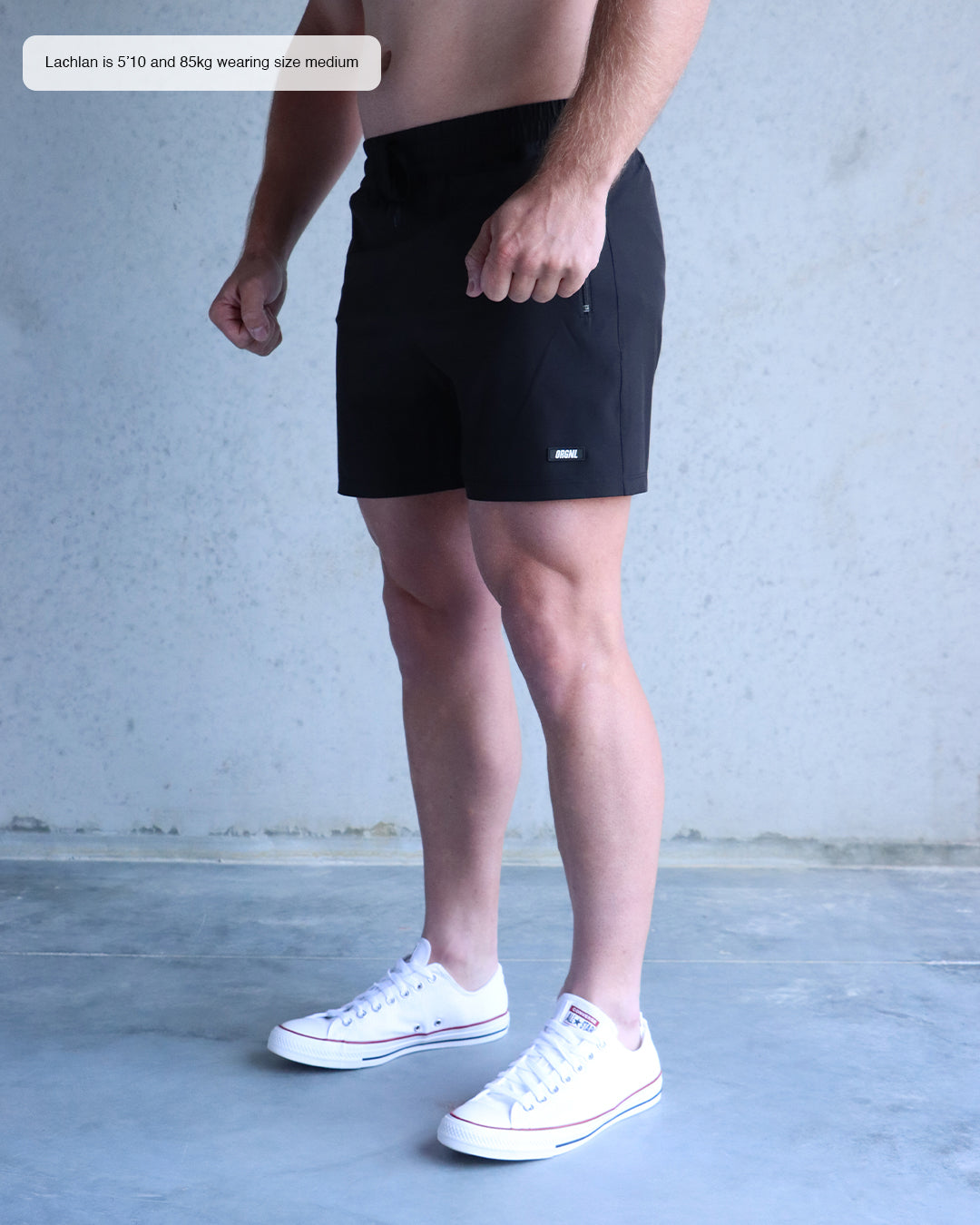 5" Hybrid Shorts - Black
