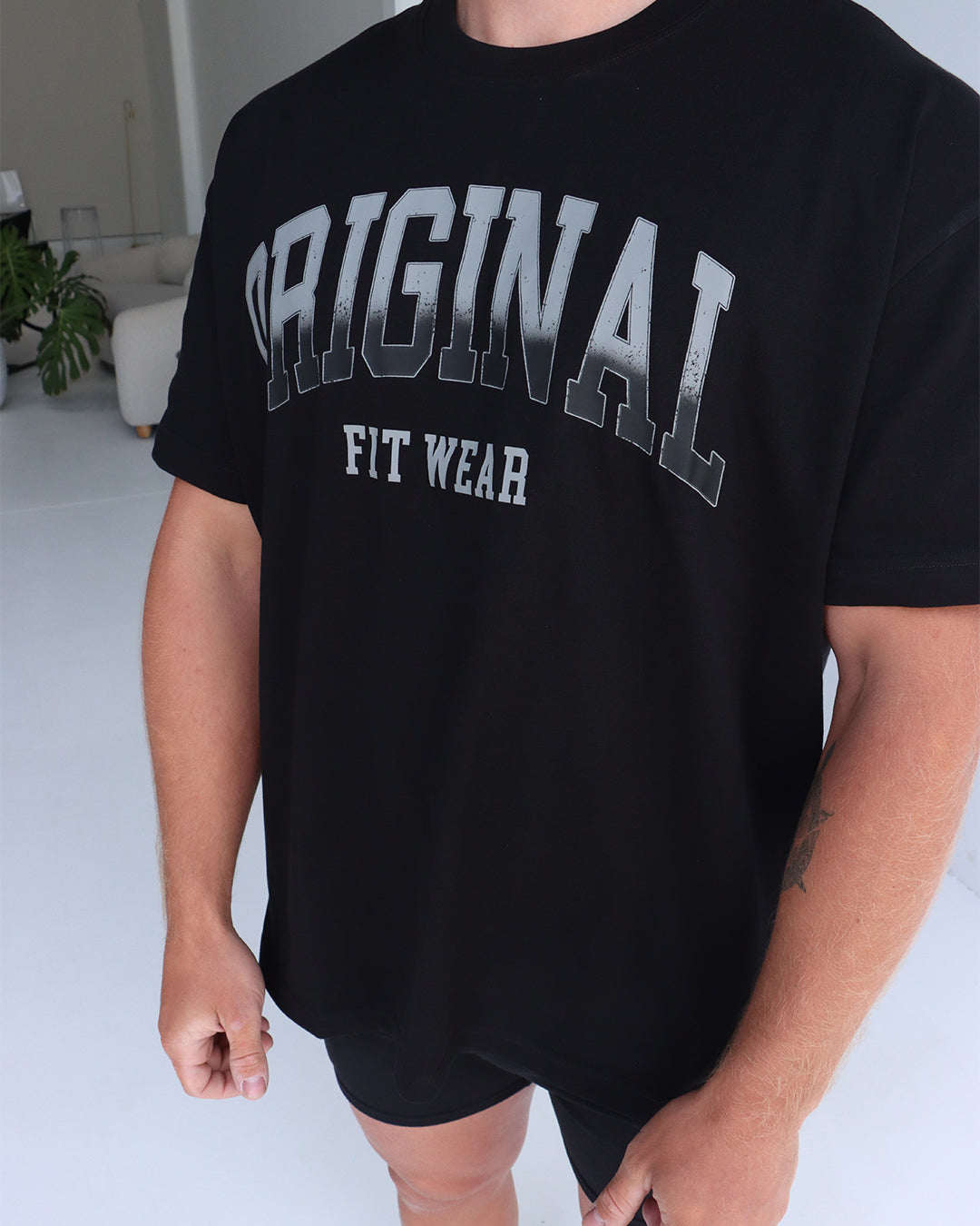 T-shirt universitaire - Noir