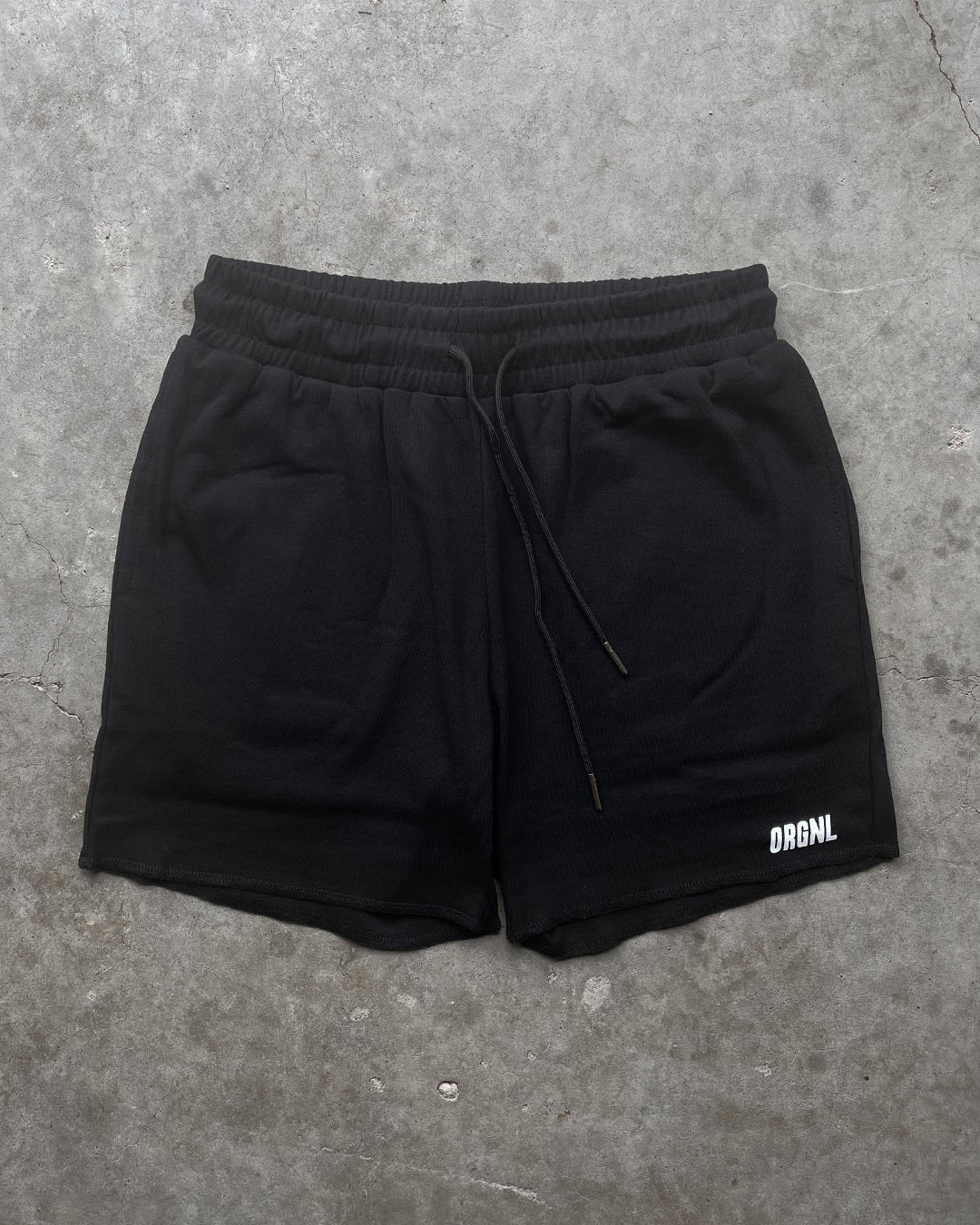 Short à bords bruts 5" - Noir