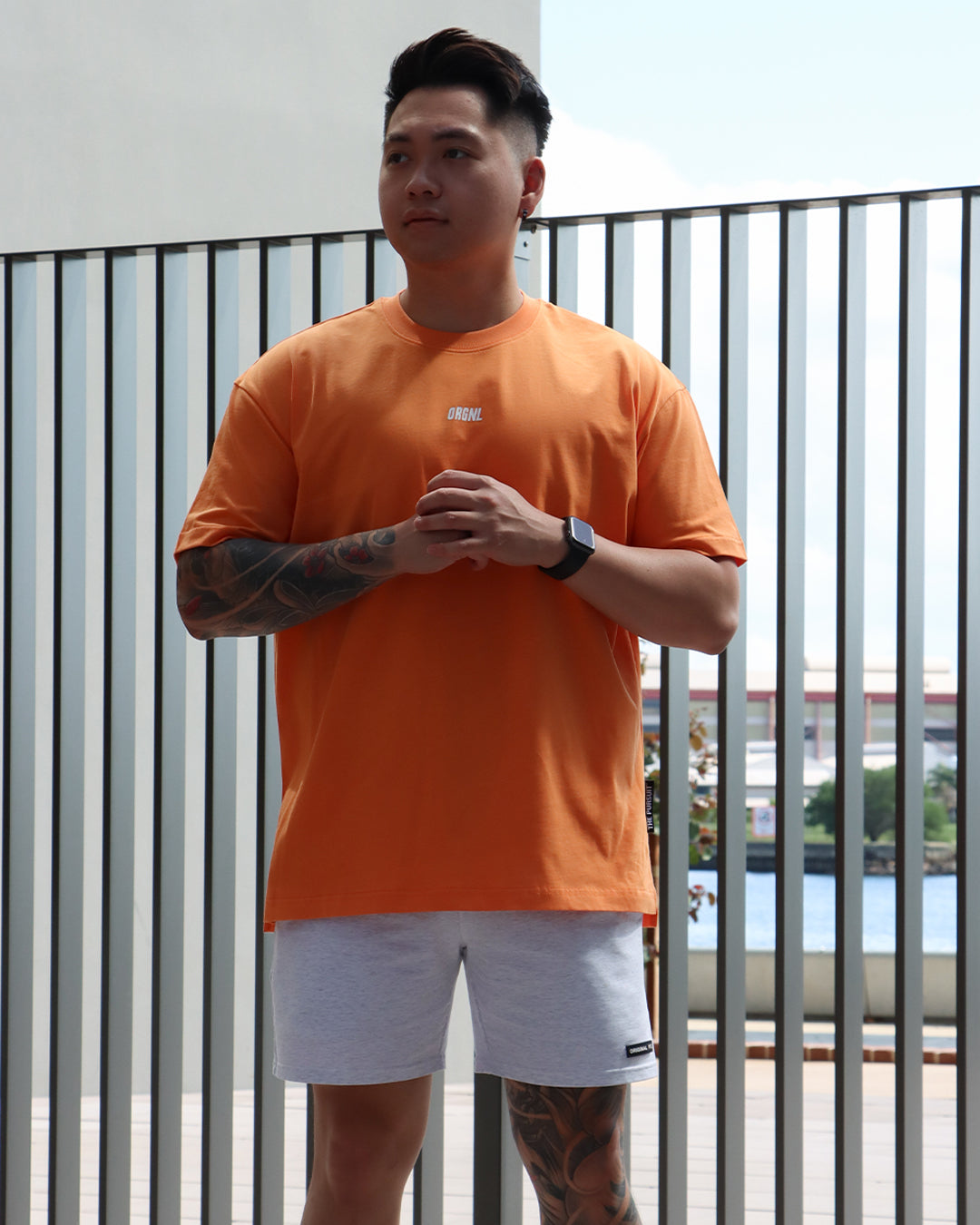 Staple Oversized Tee - Orange