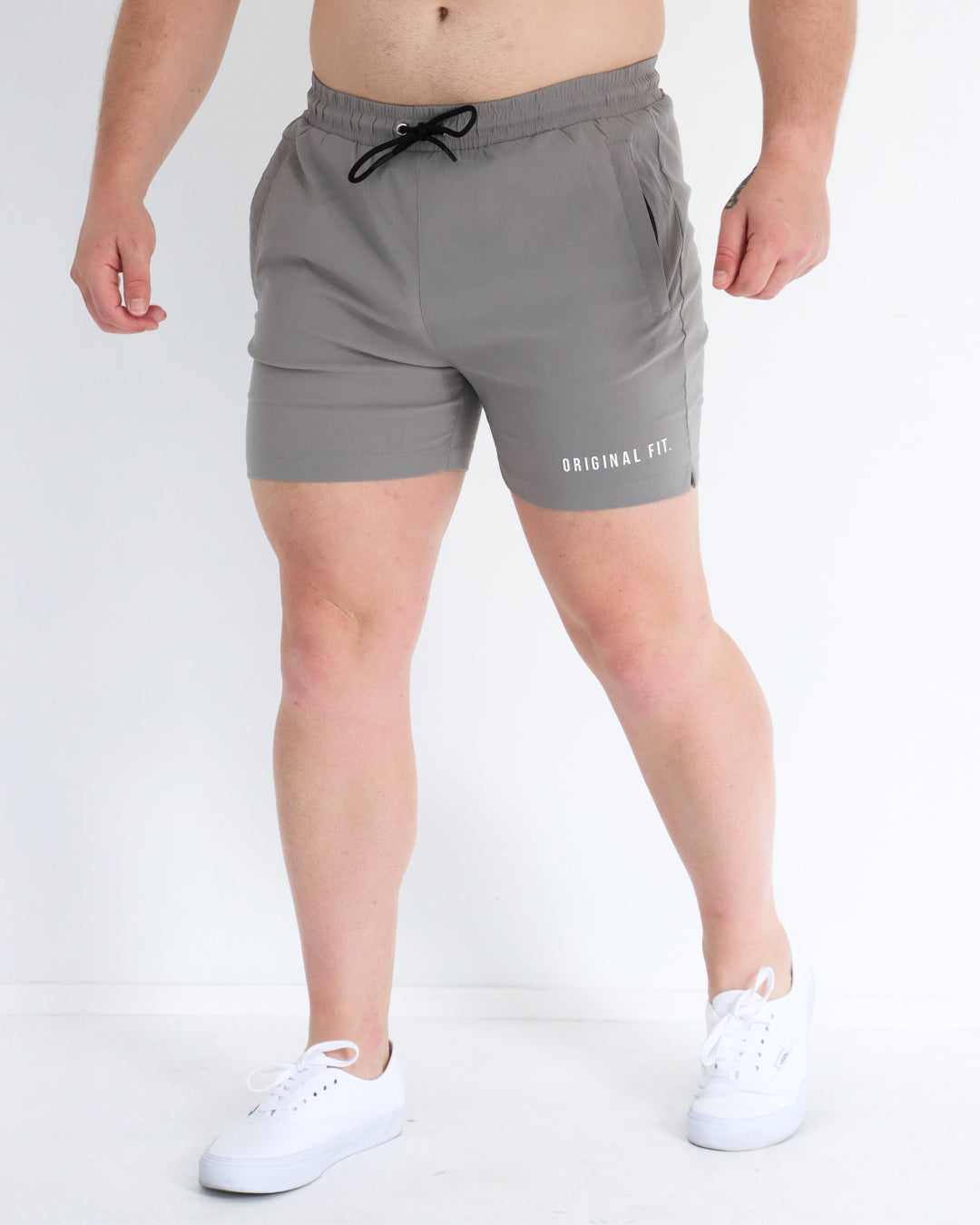 4" Core Shorts - Light Grey