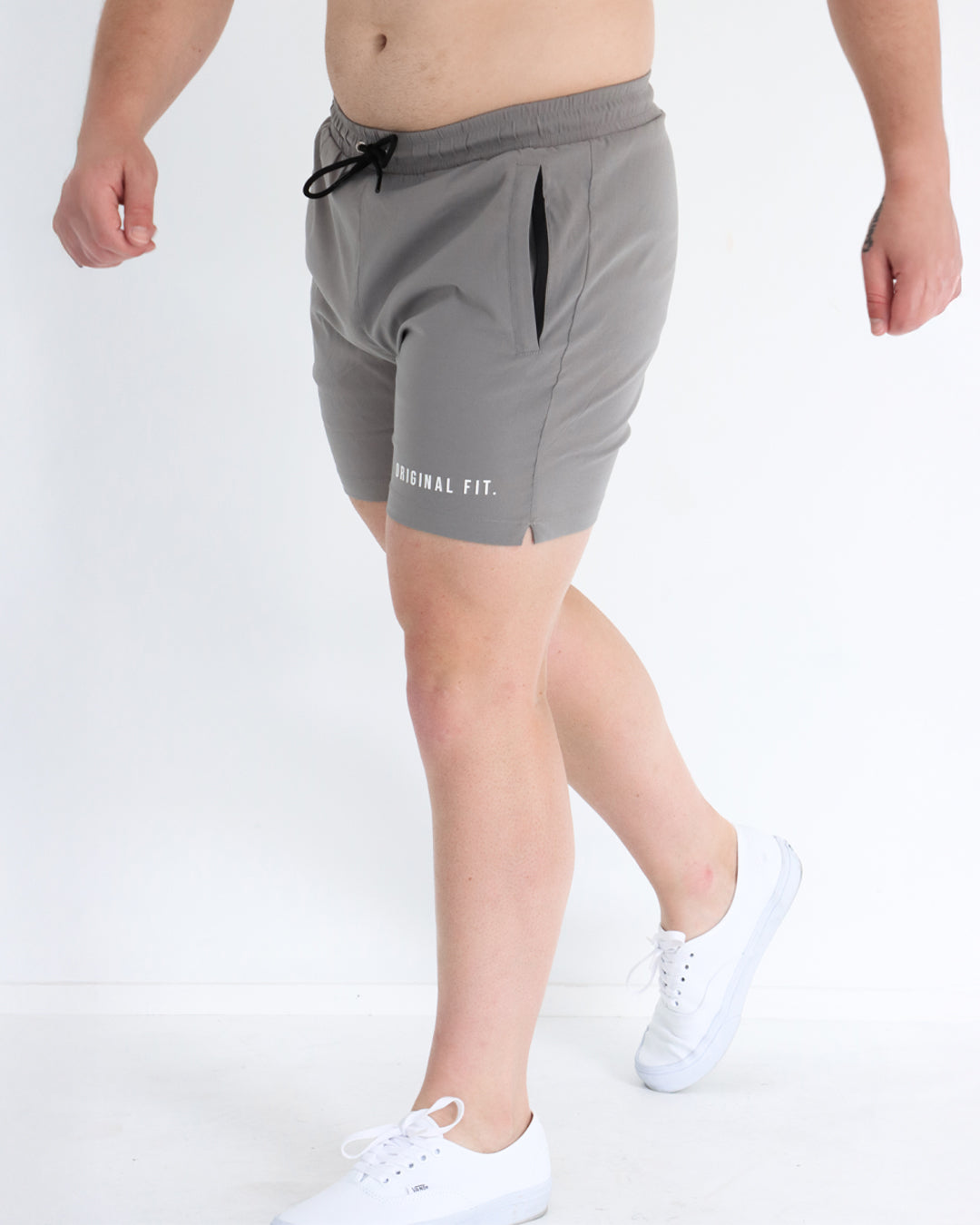 4" Core Shorts - Light Grey