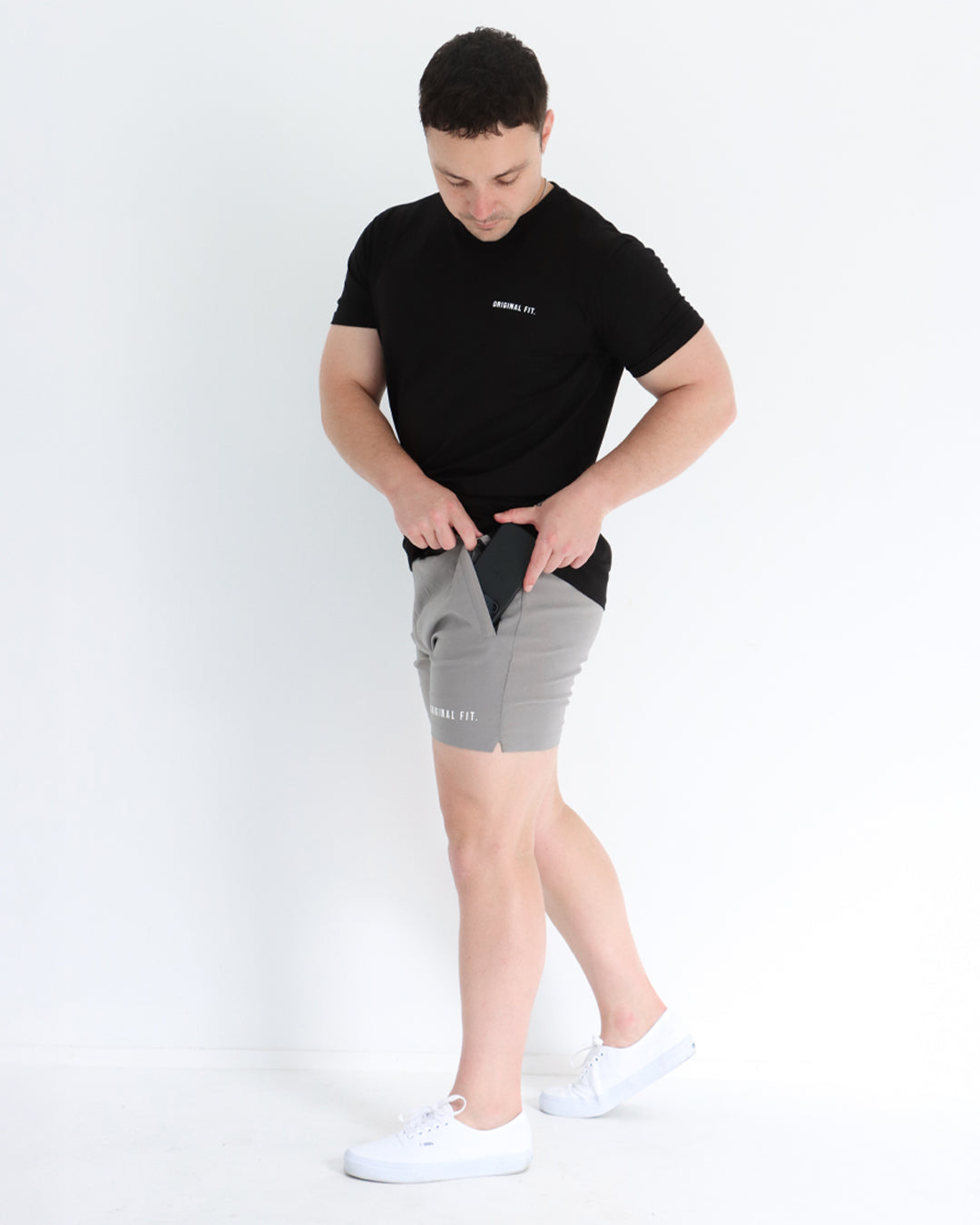 4" Core Shorts - Light Grey