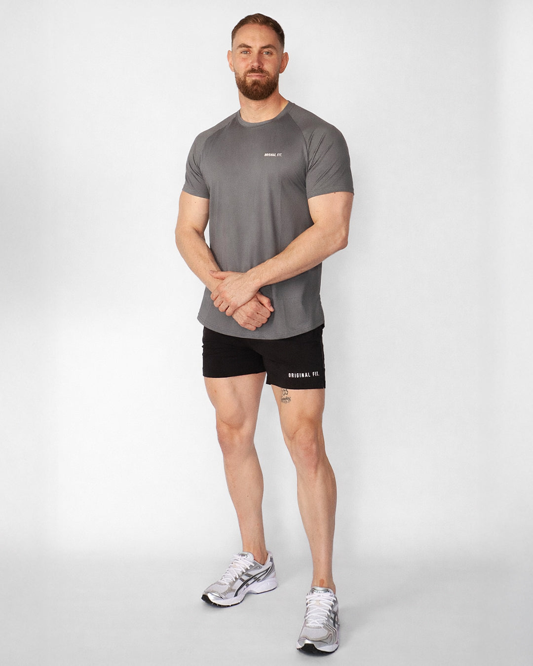 Active Muscle Tee - Charcoal