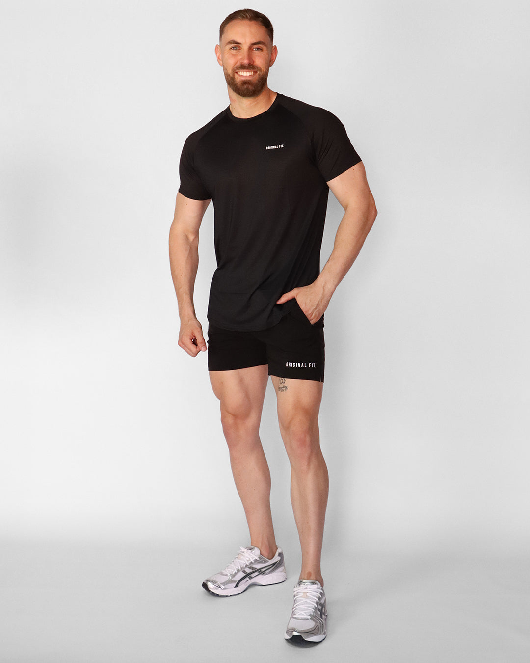 Active Muscle Tee Black 02