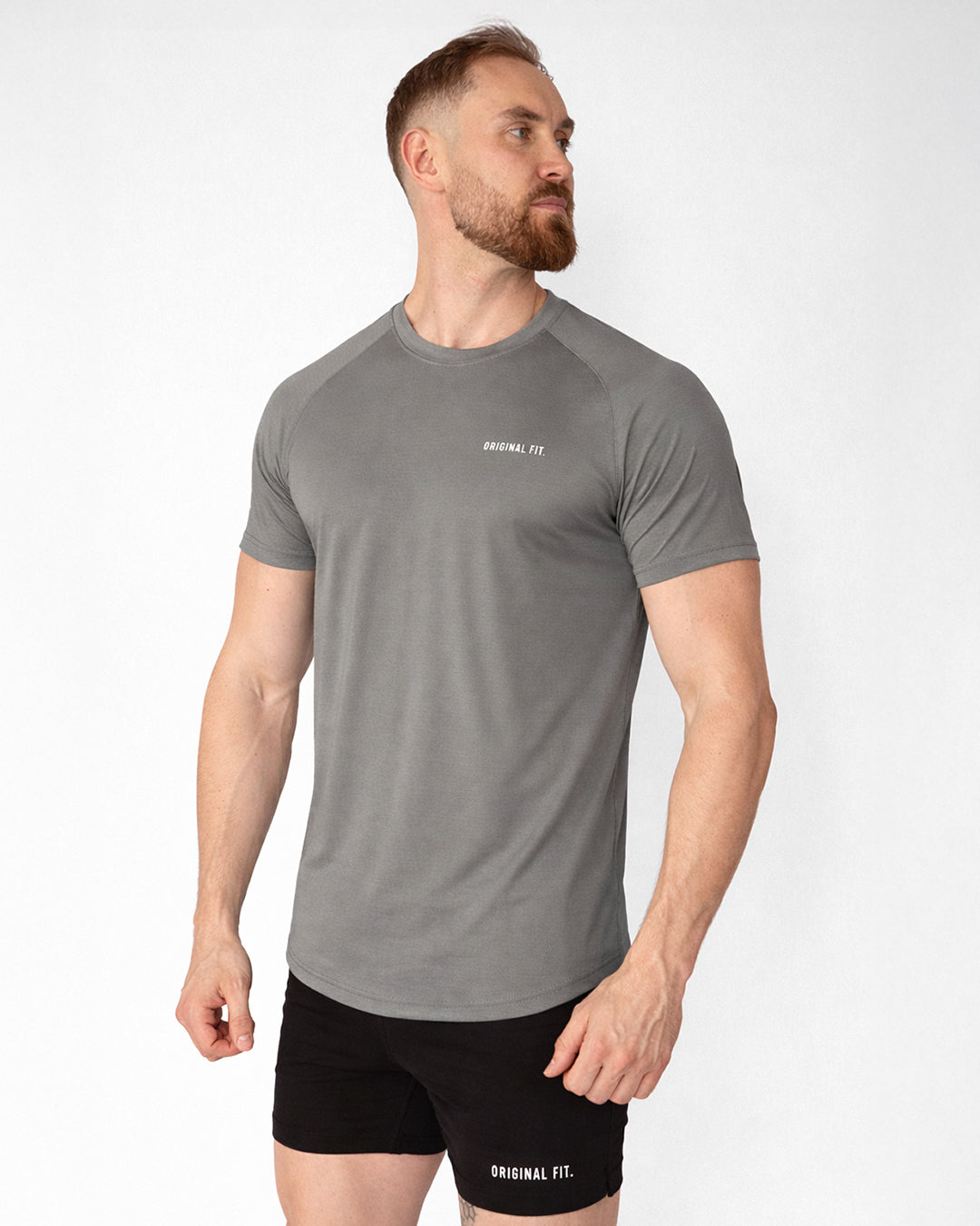 Active Muscle Tee Charcoal 01