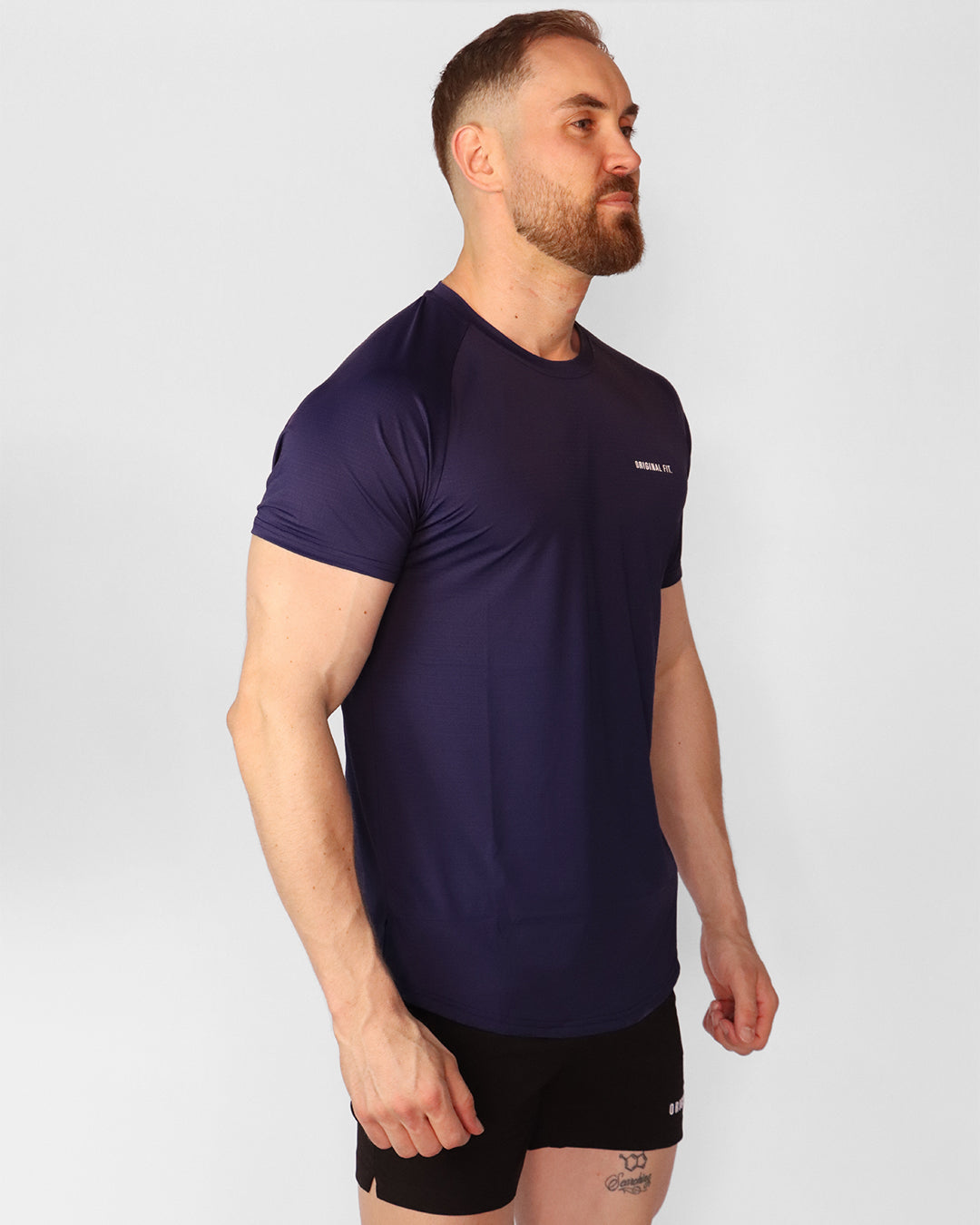 Active Muscle Tee Navy 04