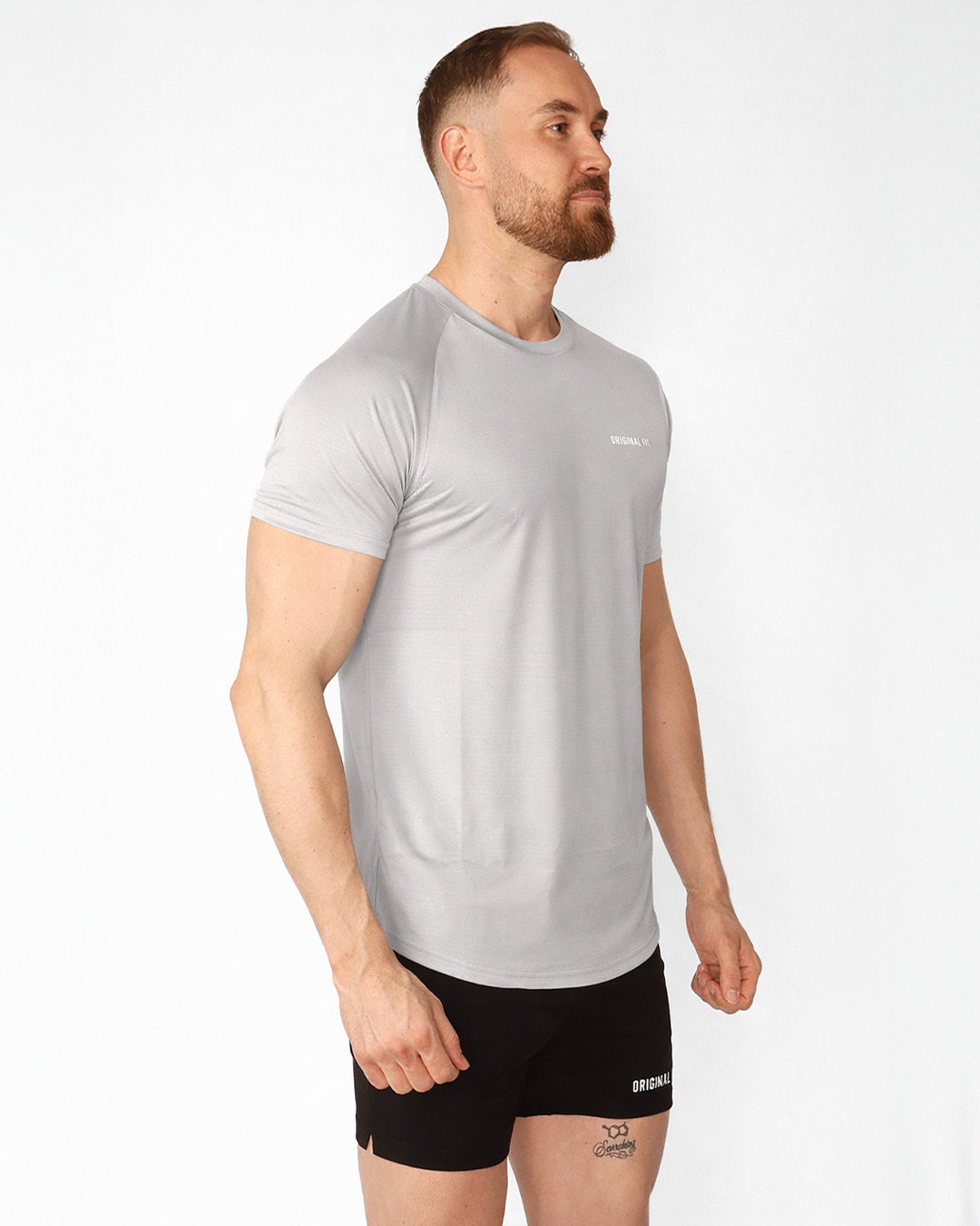 Active Muscle Tee Silver 01