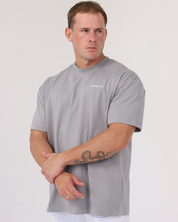 Core Oversized Tee - Light Grey