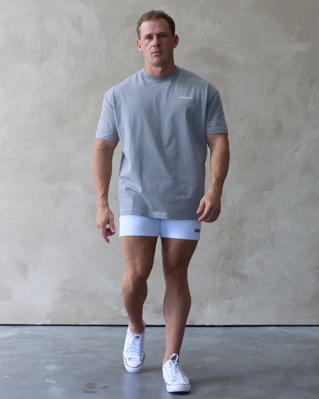 Core Oversized Tee - Light Grey