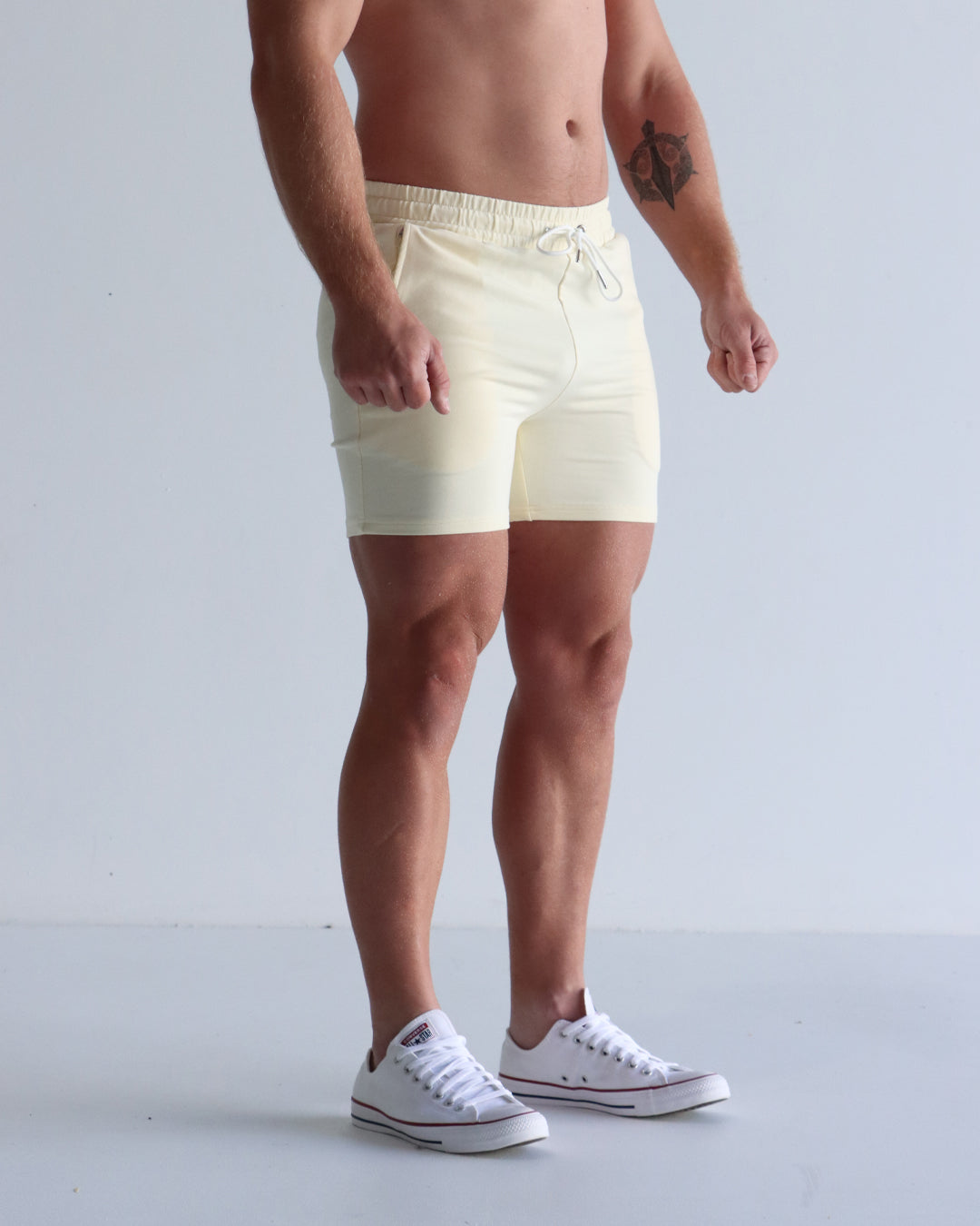 5" Base Shorts - Cream