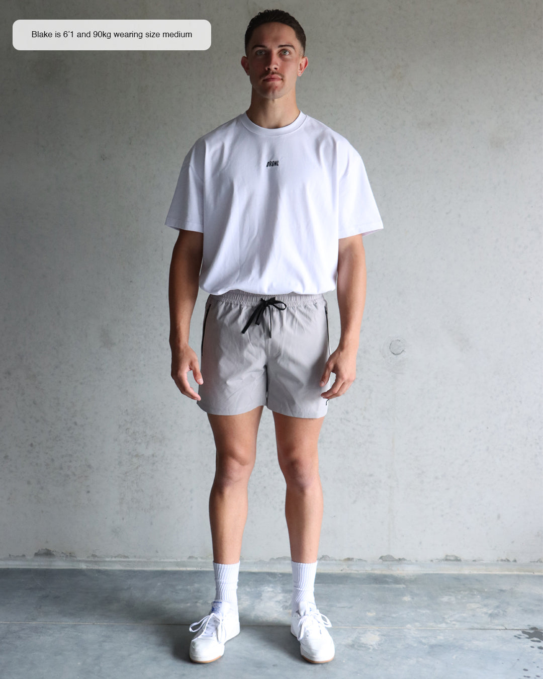 5" Hybrid Shorts - Light Grey