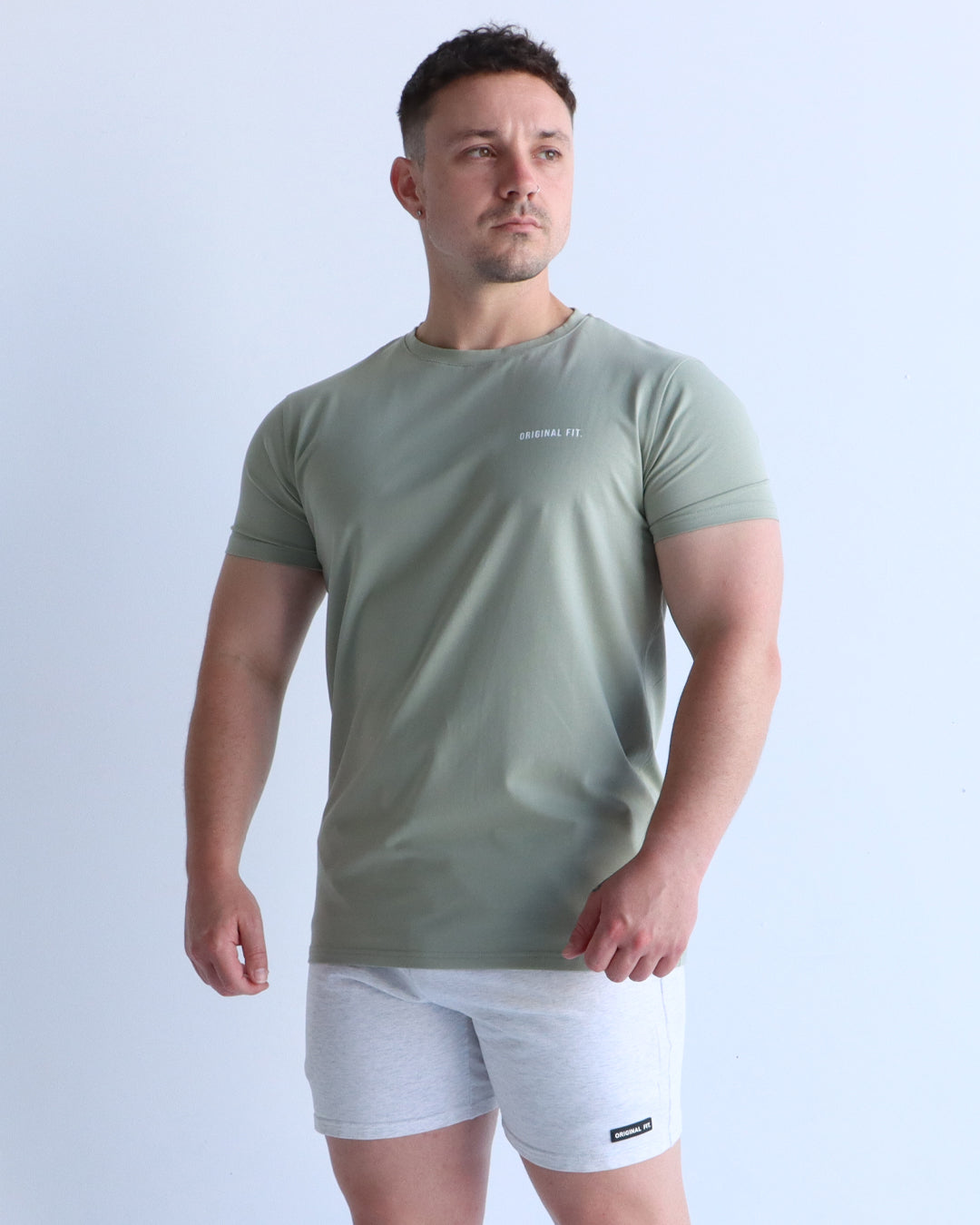 Classic Muscle Tee Sage 01
