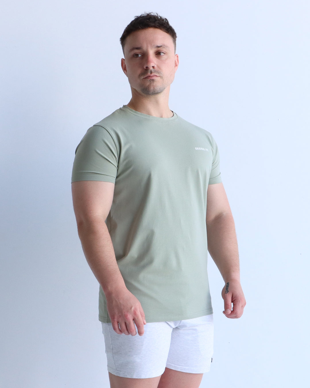 Classic Muscle Tee Sage 03