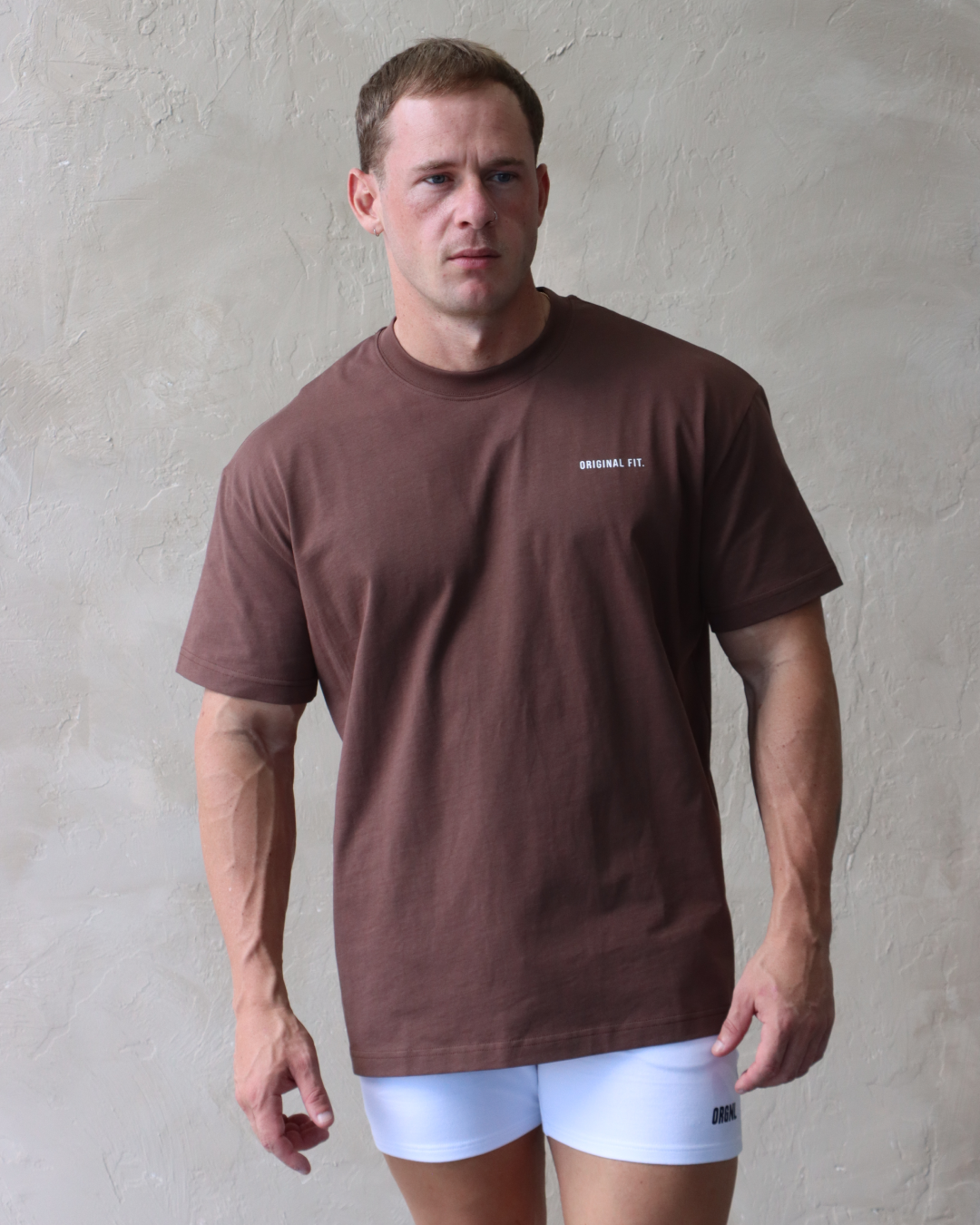 Core Oversized Tee – Brown 02