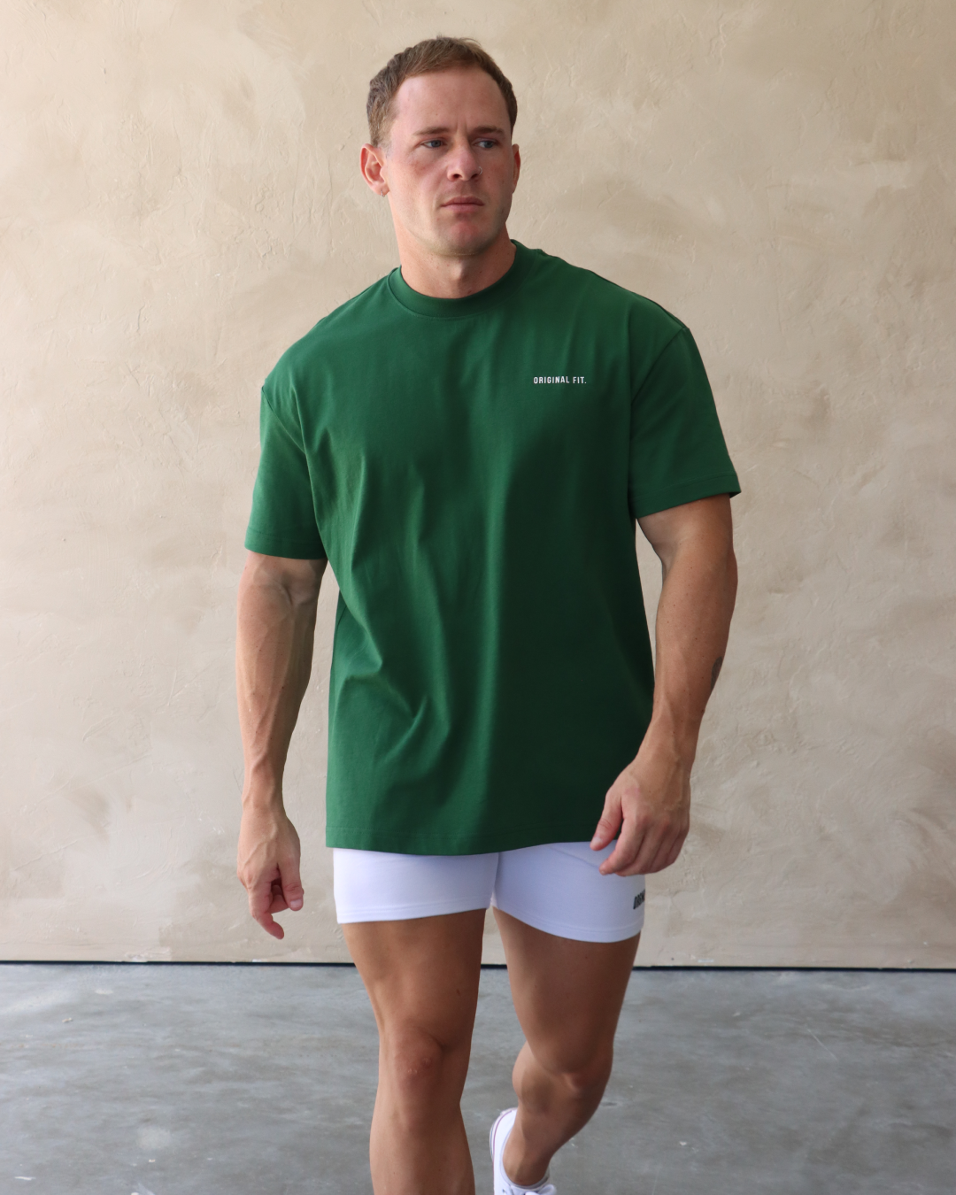 Core Oversized Tee – Forest Green 04