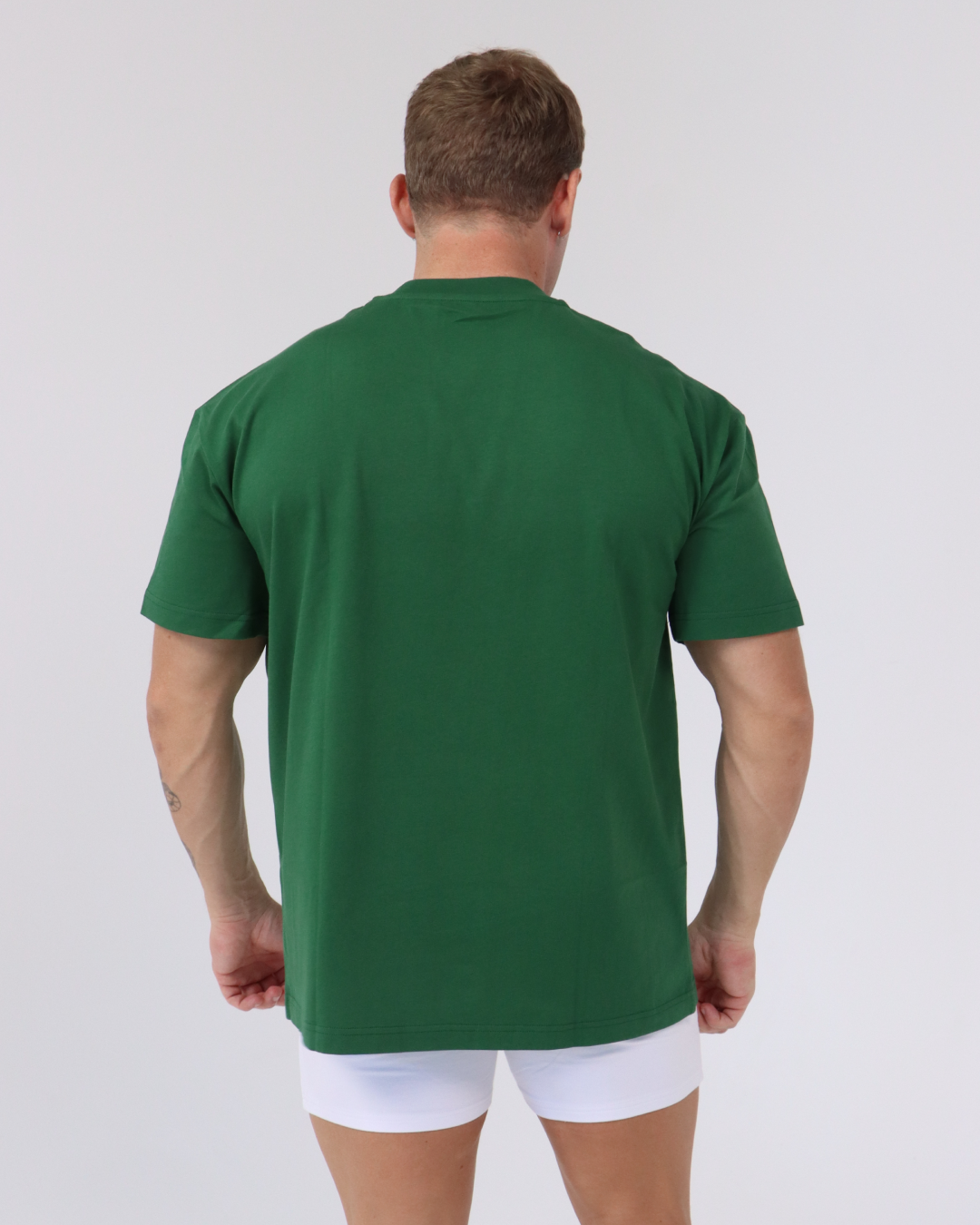 Core Oversized Tee – Forest Green 05