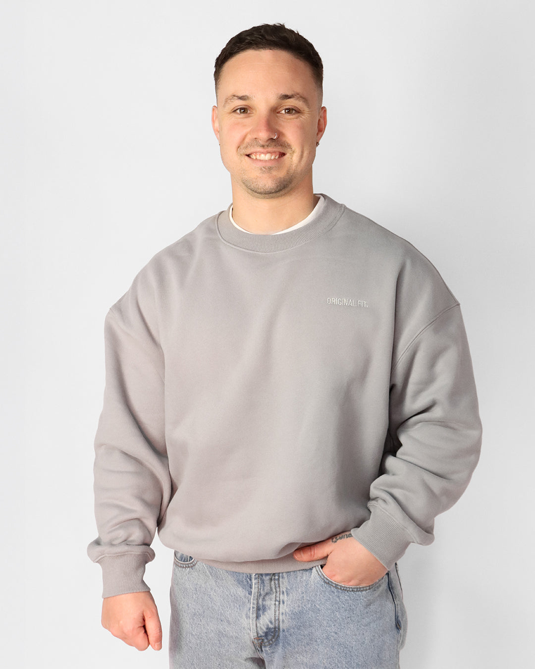 Essential Crewneck - Smoke