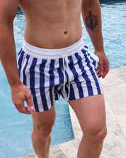 Stretch Swim Shorts - Santorini