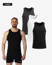 Fitted Ribbed Tank 3-Pack