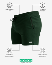 5" Base Shorts - Forest Green