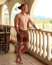 Stretch Swim Shorts - Chocolate