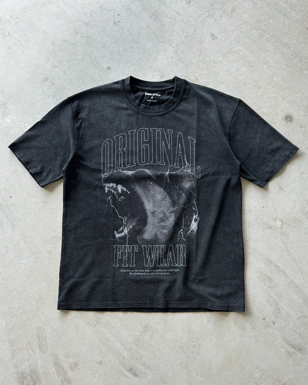 The Pursuit Graphic Tee - Washed Black