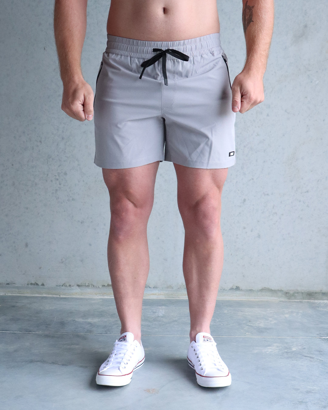 5" Hybrid Shorts - Light Grey