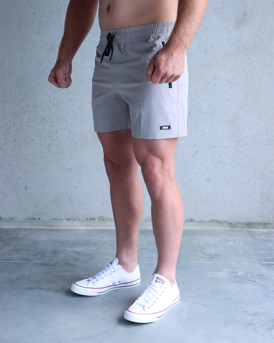 5" Hybrid Shorts - Light Grey