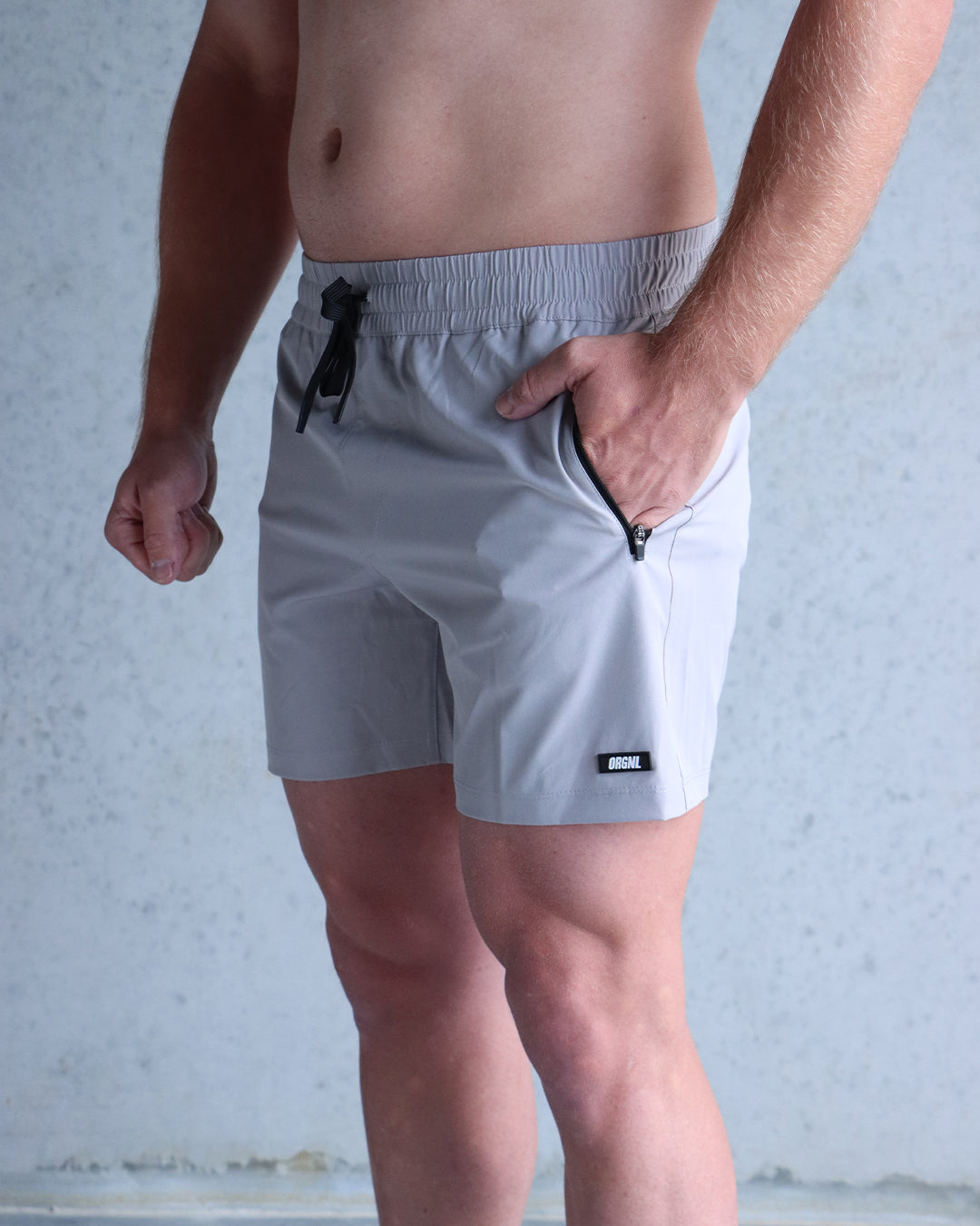 5" Hybrid Shorts - Light Grey