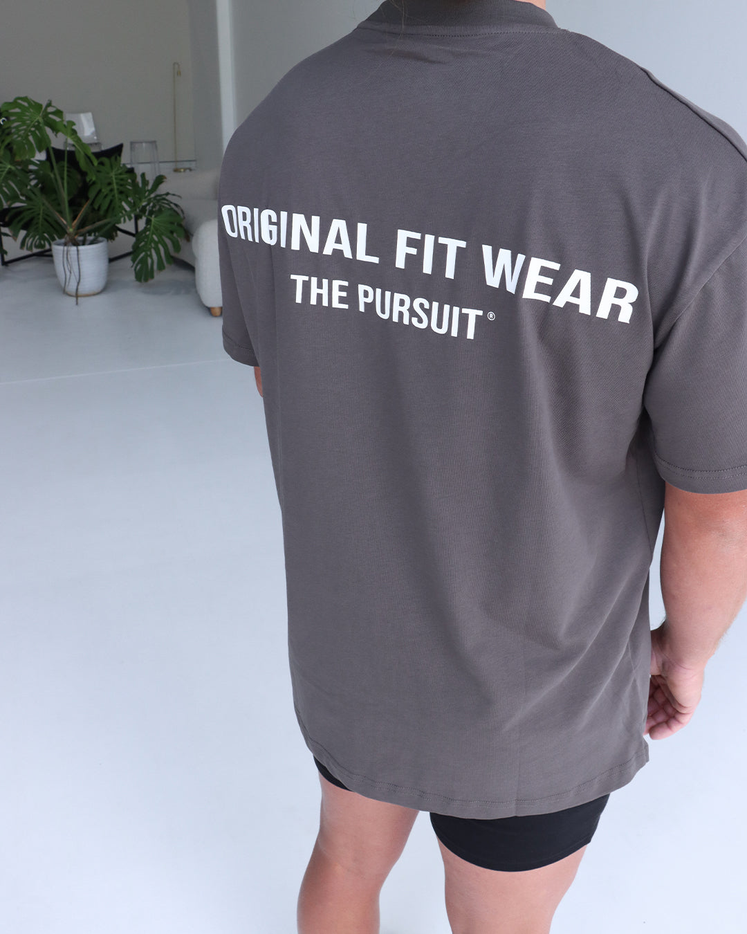 Oversized Club Tee - Dark Grey