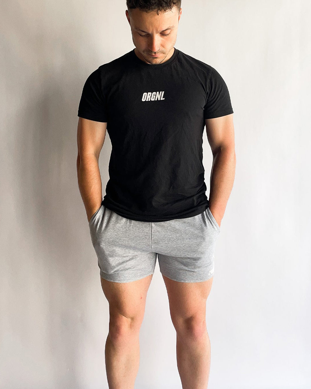 5" Raw Edge Shorts - Grey