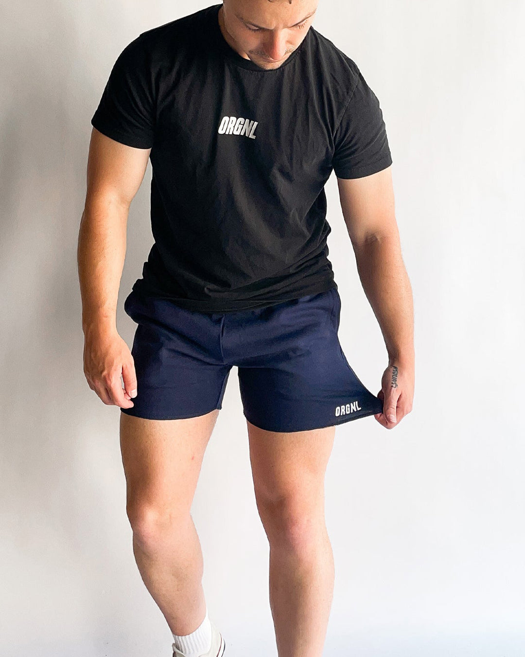 5" Raw Edge Shorts - Navy