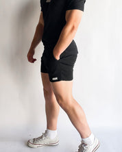 Raw Edge Shorts Black 03