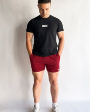 Raw Edge Shorts Maroon 05