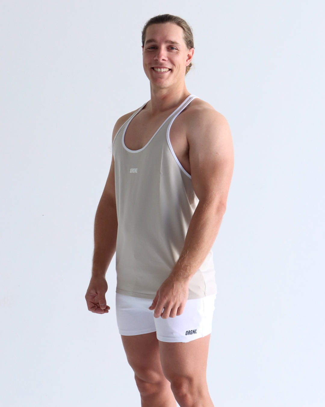 Retro Singlet - Sand
