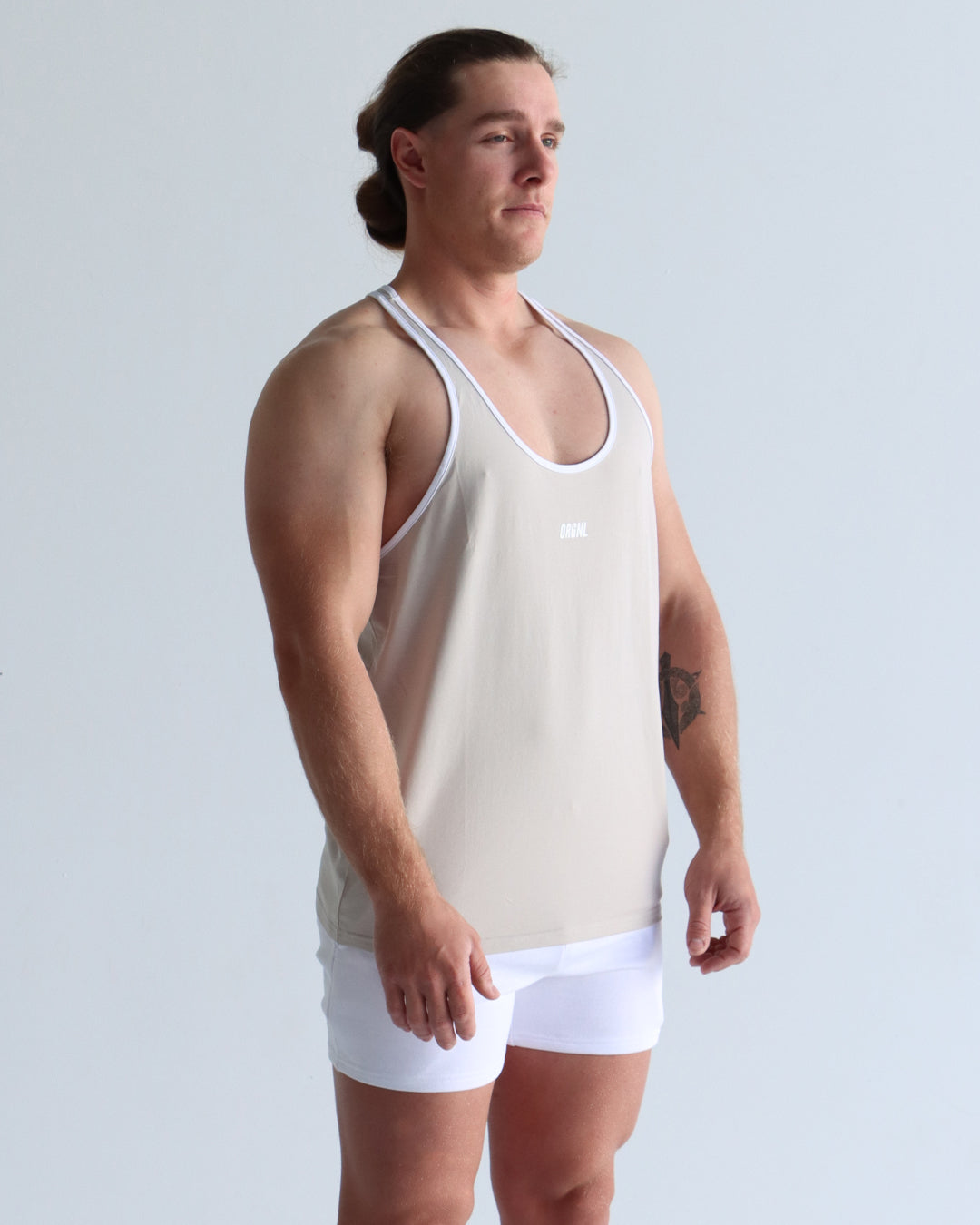 Retro Singlet - Sand