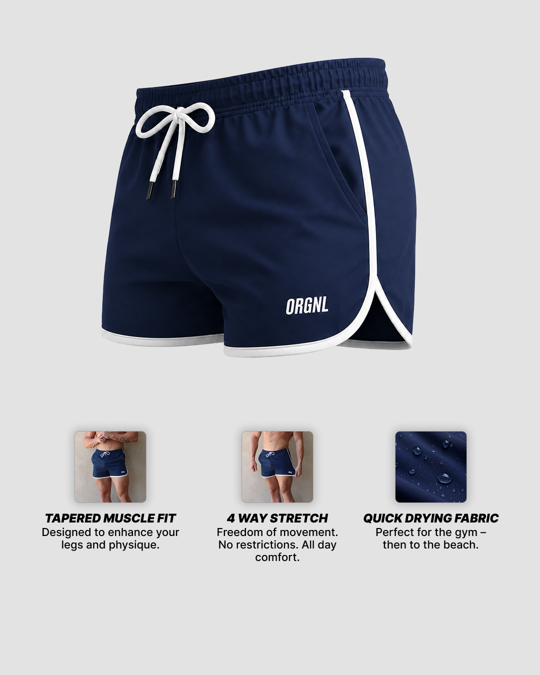 Retro Short Navy 01