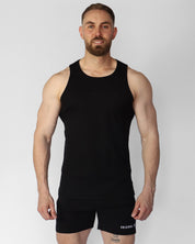 Ribbed Tank - Black