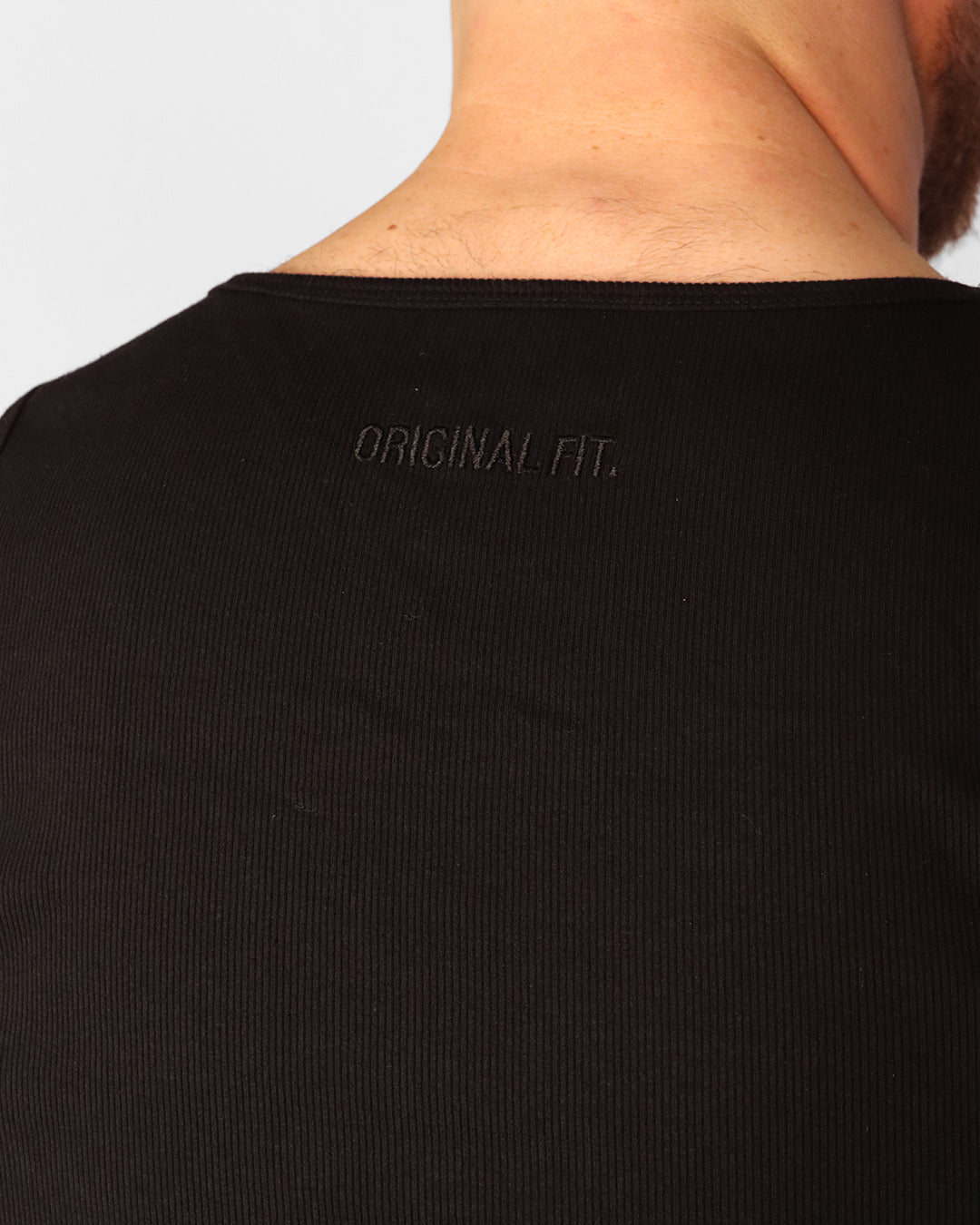 Ribbed Tank - Black