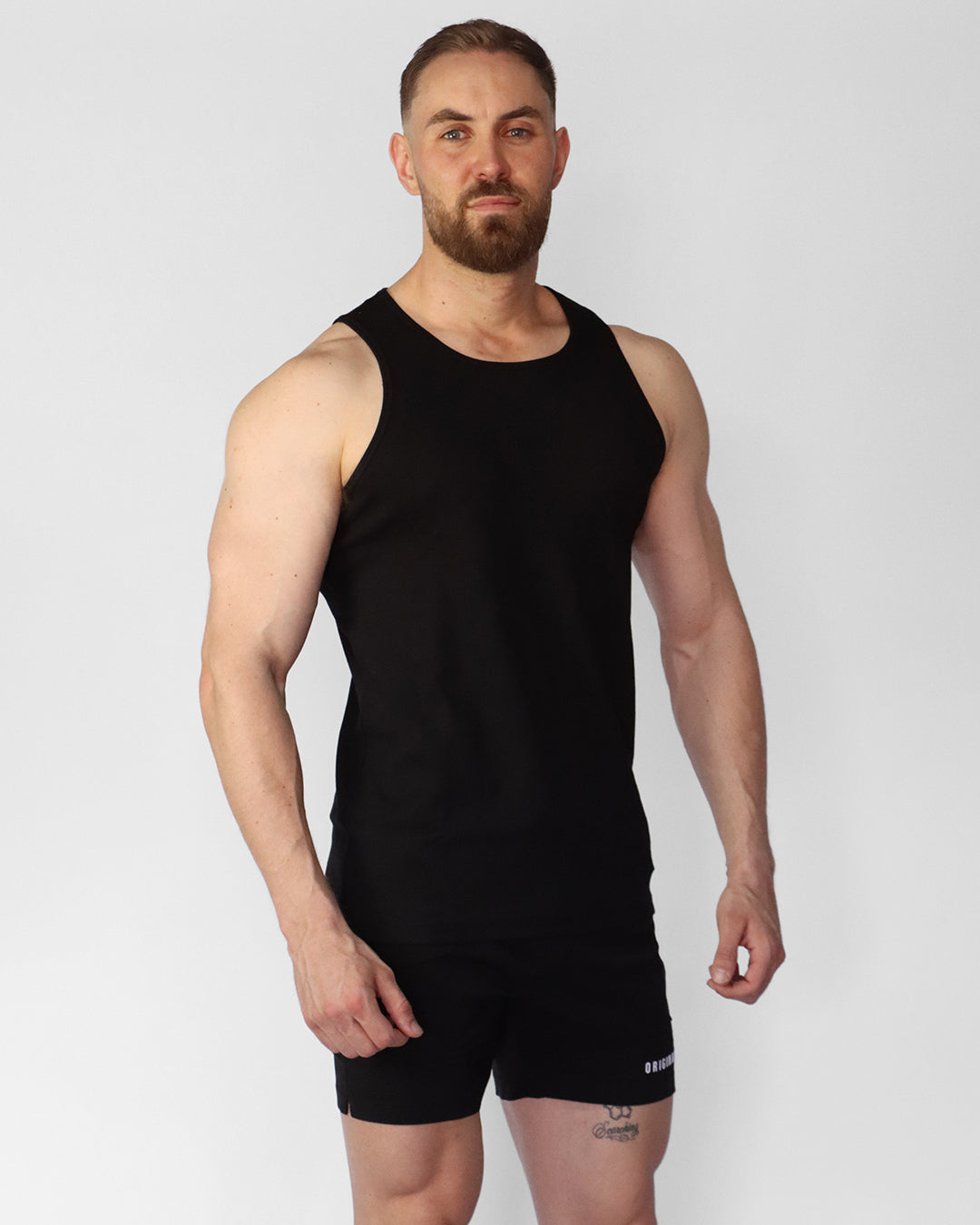 Ribbed Tank Black 05
