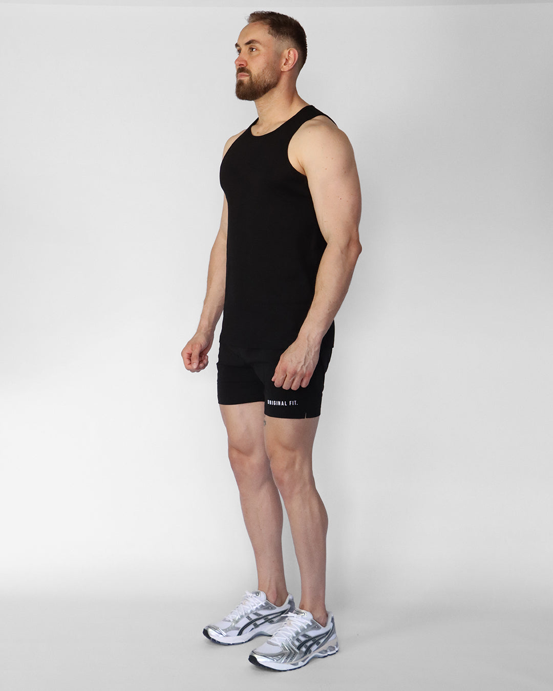 Ribbed Tank Black 10