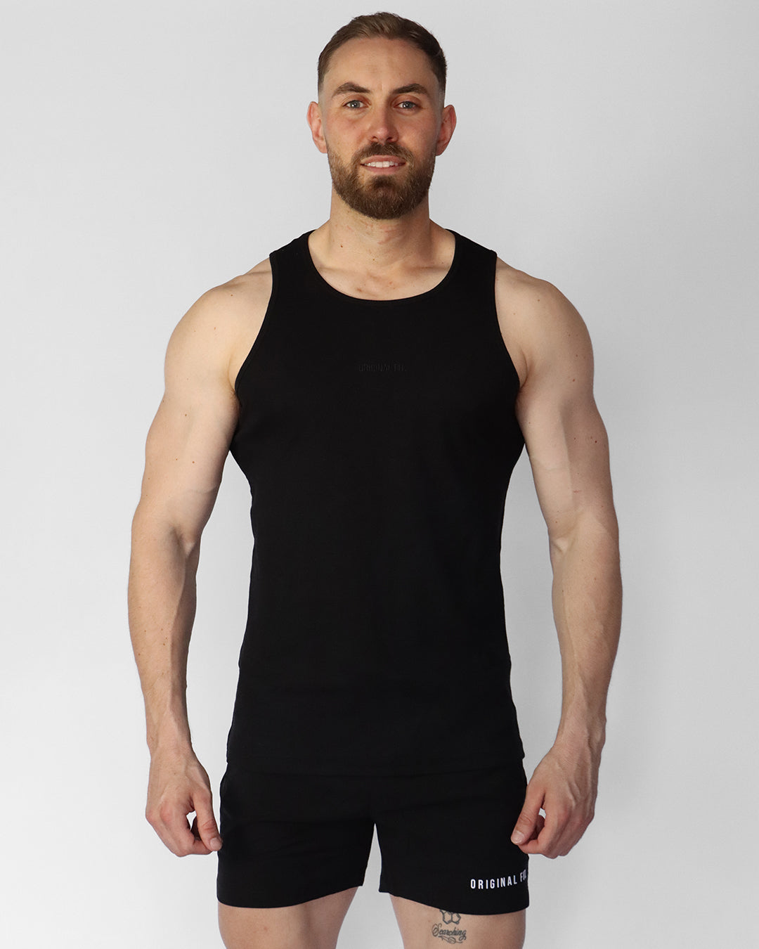 Ribbed Tank Black 11