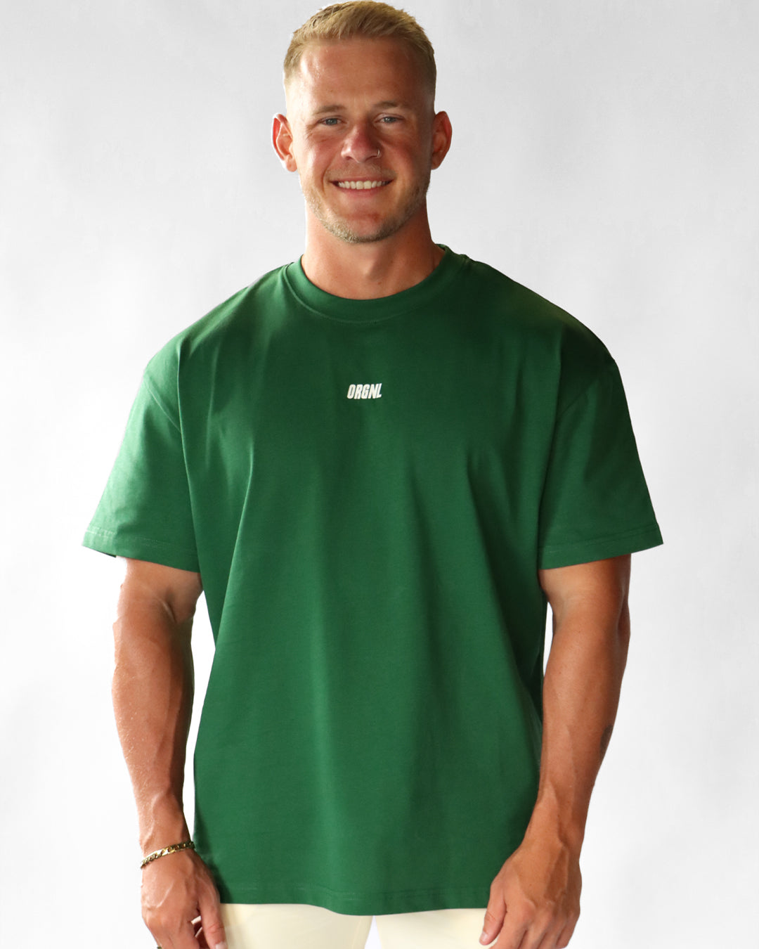 Staple Oversized Tee Forest Green 05