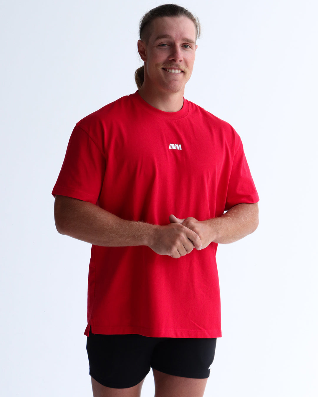Staple Oversized Tee Red 01